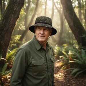 Bucket Hat | Earth-Tone Geometric Streetwear Hat | Zebellz Earthbound Taurus Camo Collection | Intuitive "Hidden Bull"