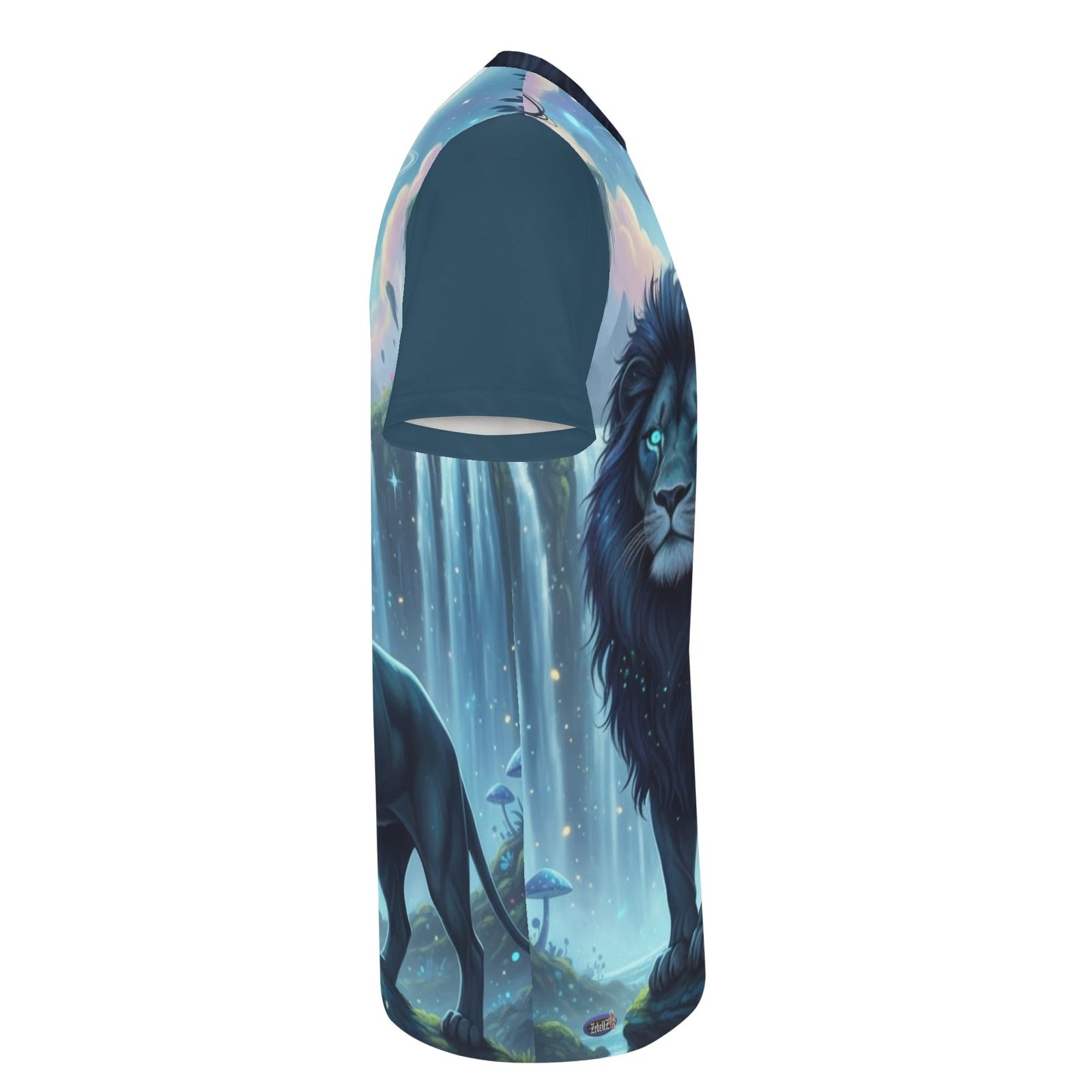 Zebellz Blue Leo Collection: Midnight Leo Unisex AOP Short Sleeve Blouse & Pants Sports Set | Sizes XS-5XL | Zodiac Streetwear - Image 5