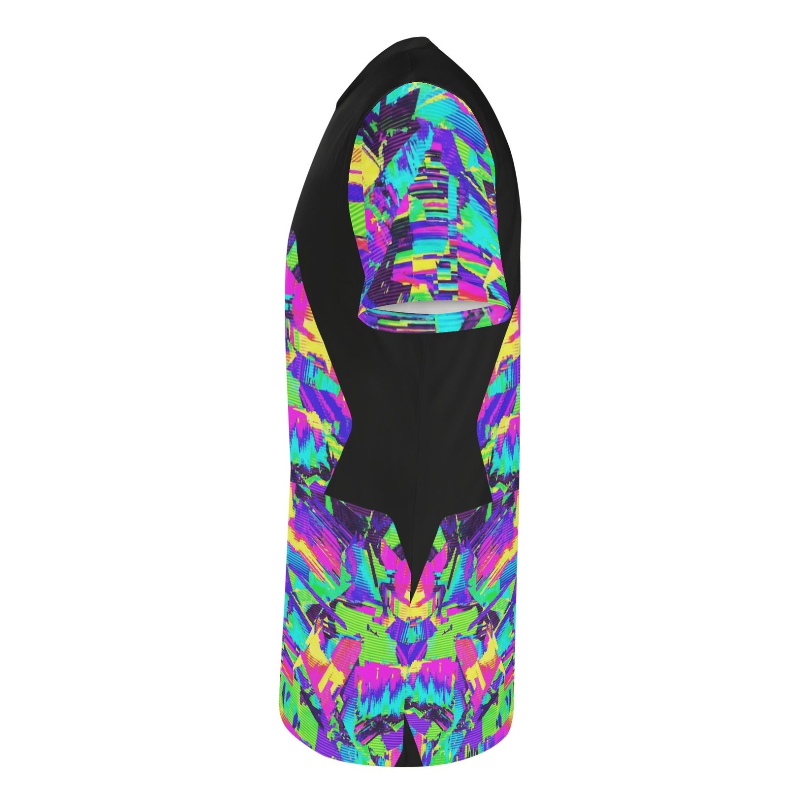 Zebellz Galactic Prism: Multi-Color Spectrum Unisex AOP Short Sleeve Blouse & Pants Sports Set | Premium Heavyweight 630g | S-5XL - Image 4