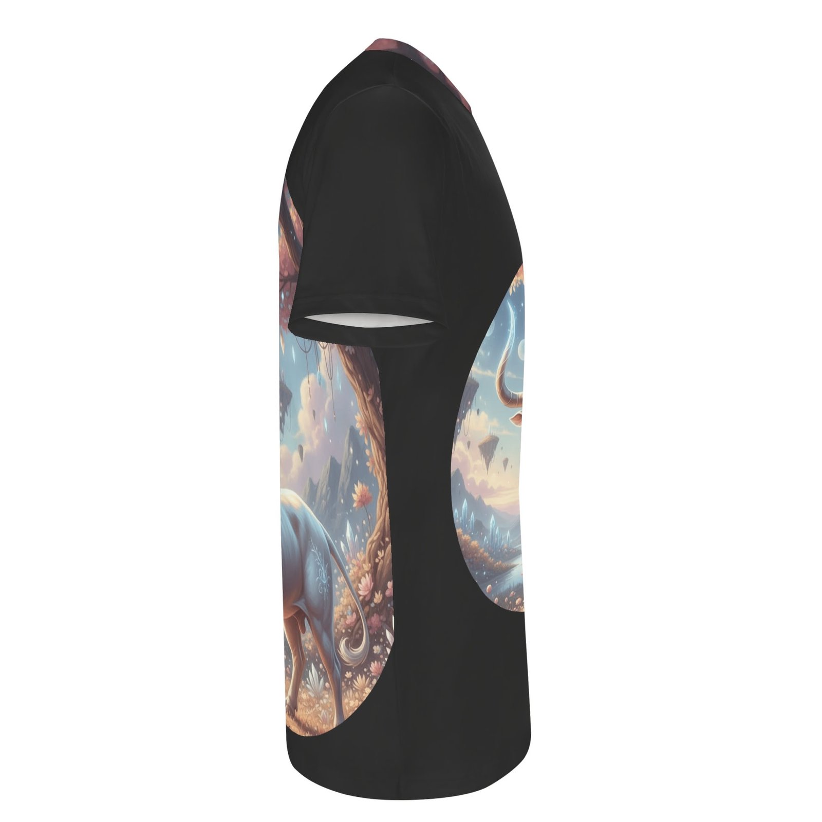 Zebellz Luminous Taurus: Lady Bull Signature Unisex AOP Short Sleeve Blouse & Pants Sports Set | Premium Heavyweight 630g | S-5XL - Image 5