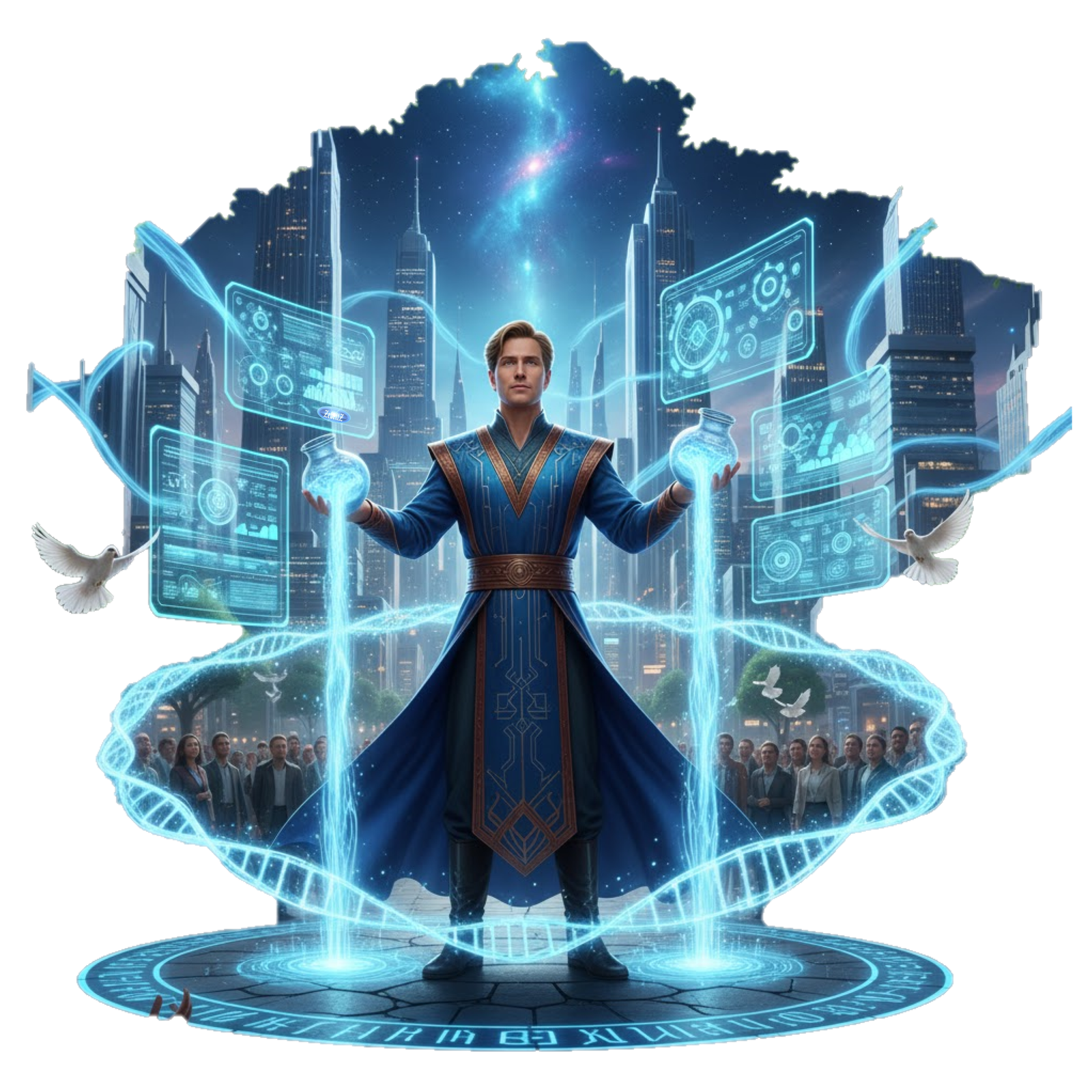 Aquarius Glow: Universal & Personalized "Face Substitution" Hoodie - Image 21