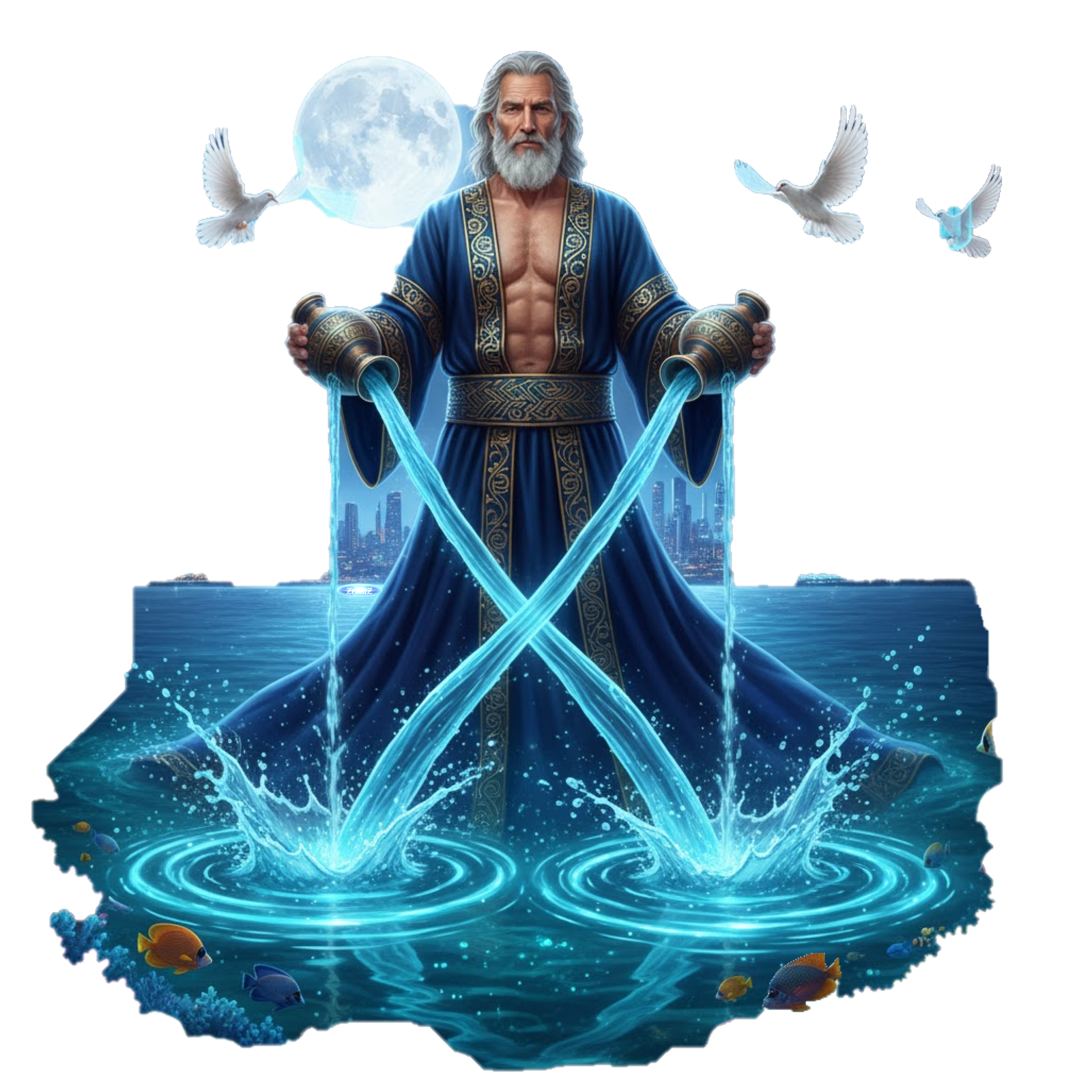 Aquarius Glow: Universal & Personalized "Face Substitution" Hoodie - Image 22