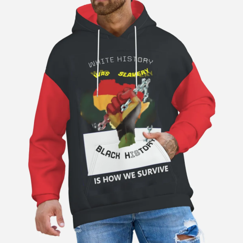 Red Black Statement Hoodie