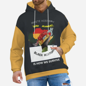 Gold Black Statement Hoodie