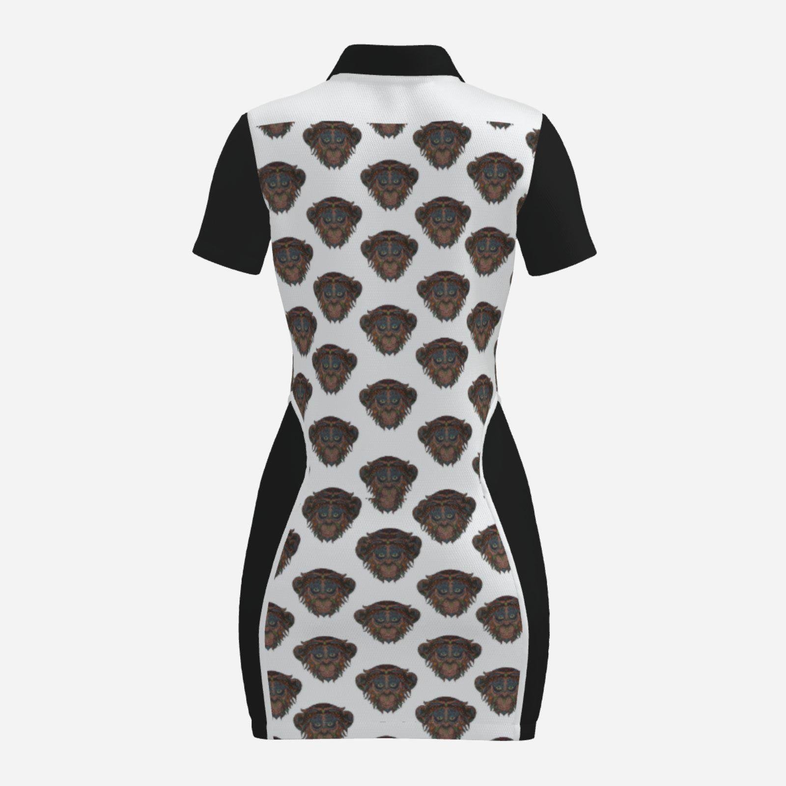 Polo Collar Dress | ZEBELLZ Design: Zodiac Monkeys - Image 5