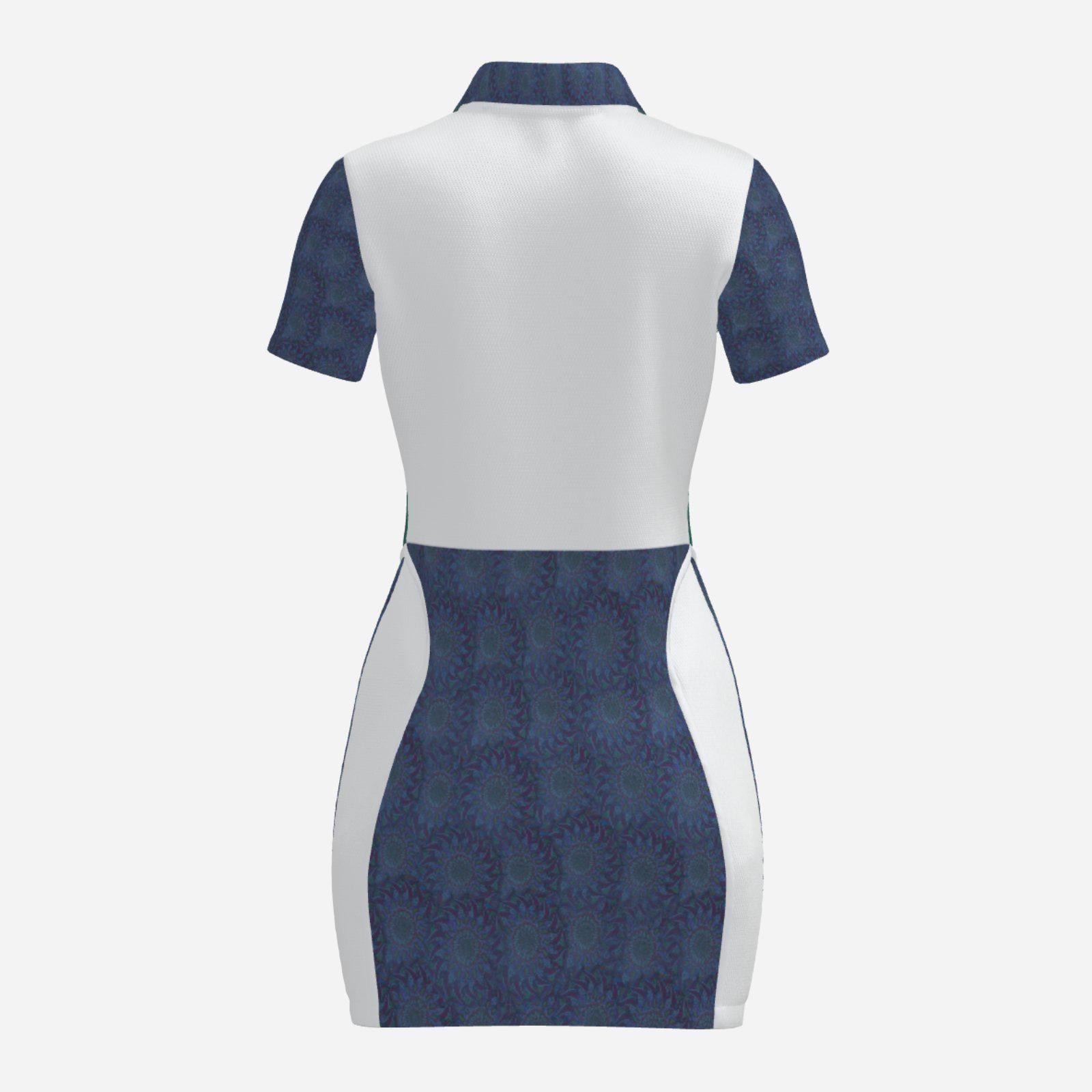 Women's Polo Collar Dress Zebellz Design - Image 3
