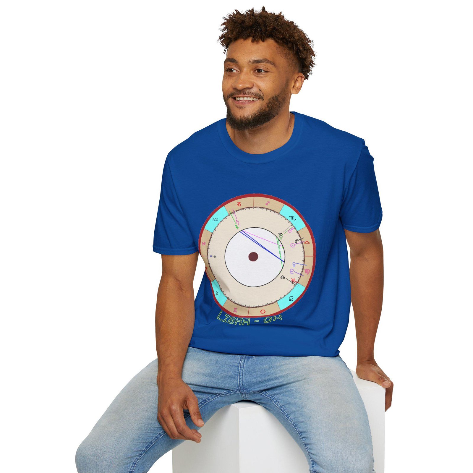 astrology tee blue