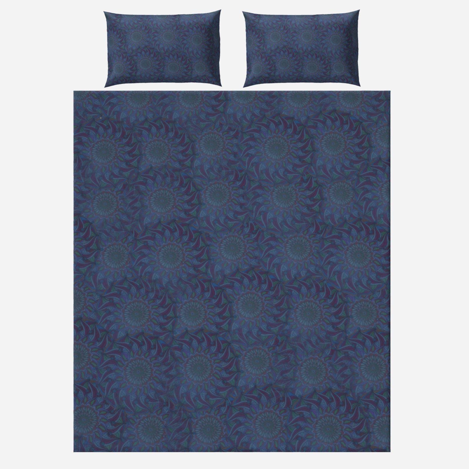 3 Piece Bedding Set with 2 Pillowcases, 1 Quilt Cover Midnight Asteroid Print Zebellz - Image 3