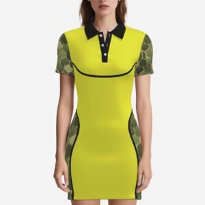 Print Women's Polo Collar Dress