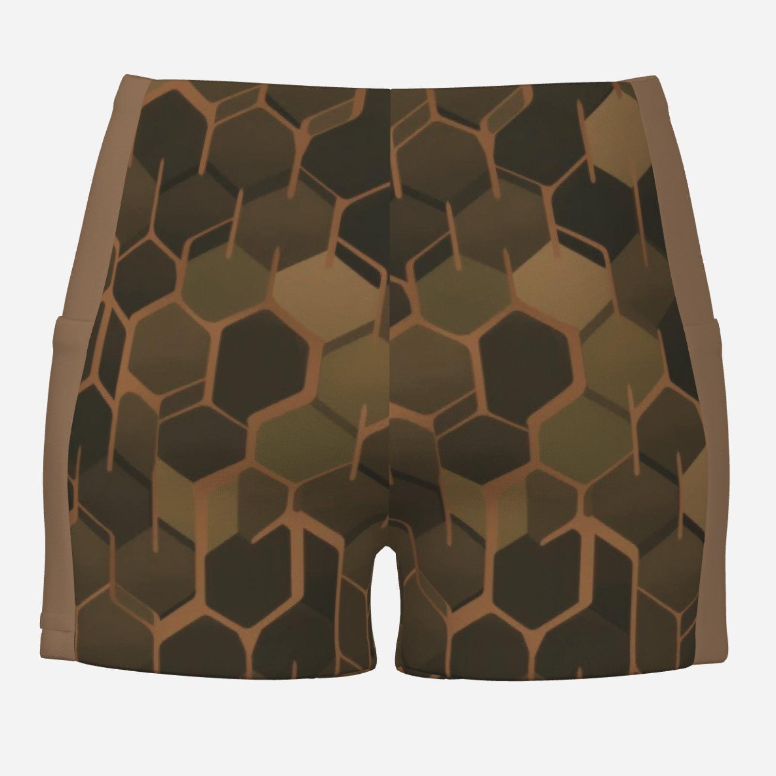Quick Dry Shorts for Tennis/Golf/Causal Dress Skirts ZEBELLZ Design: Green Plantes - Image 6