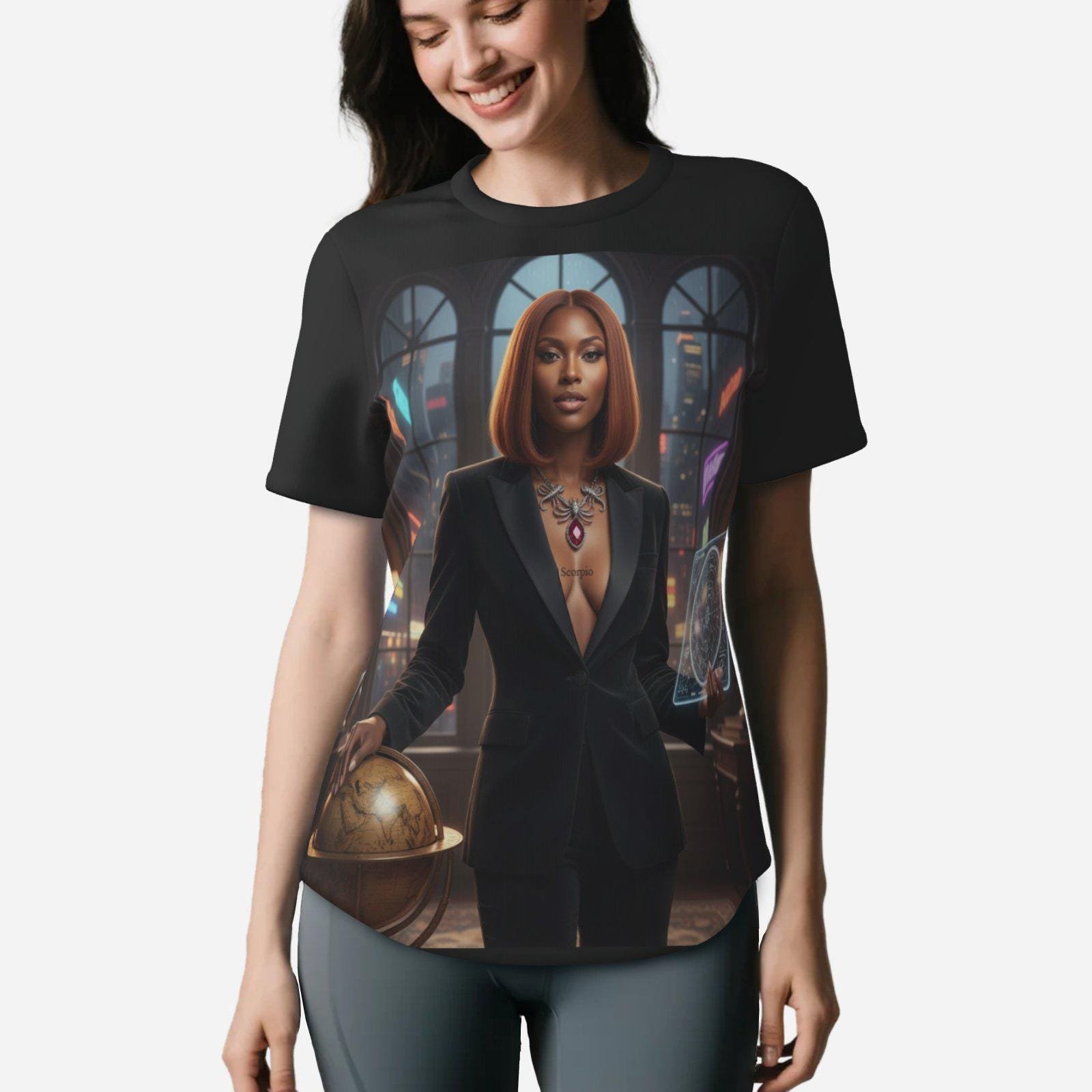 Shirt Zebell Design: Scorpio Lady Back UPF50 Jogging Basic - Image 4