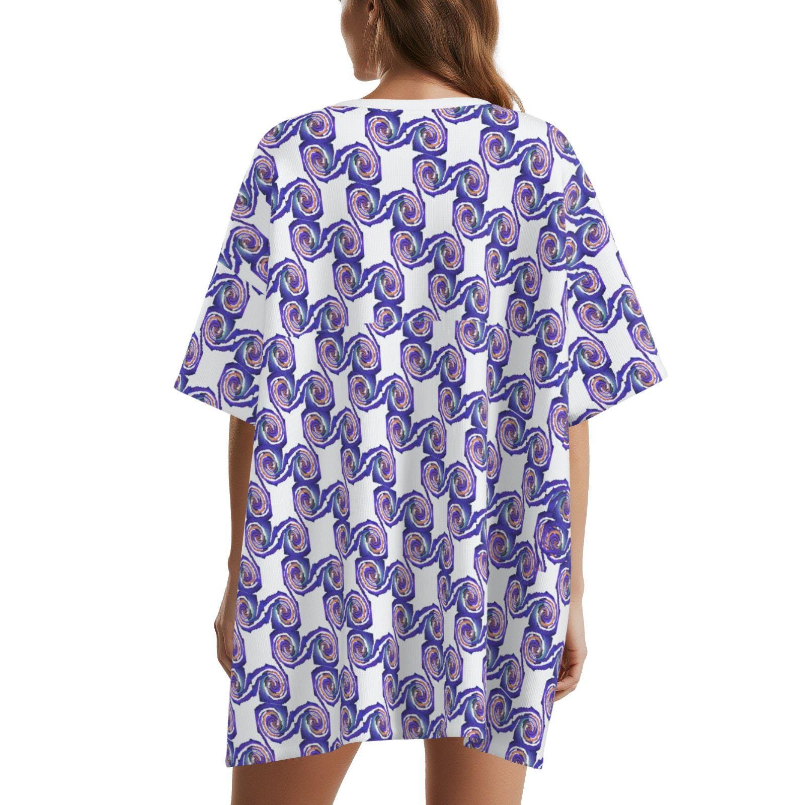 Women's Oversized Sleepshirt Batwing Nightshirt - Image 2
