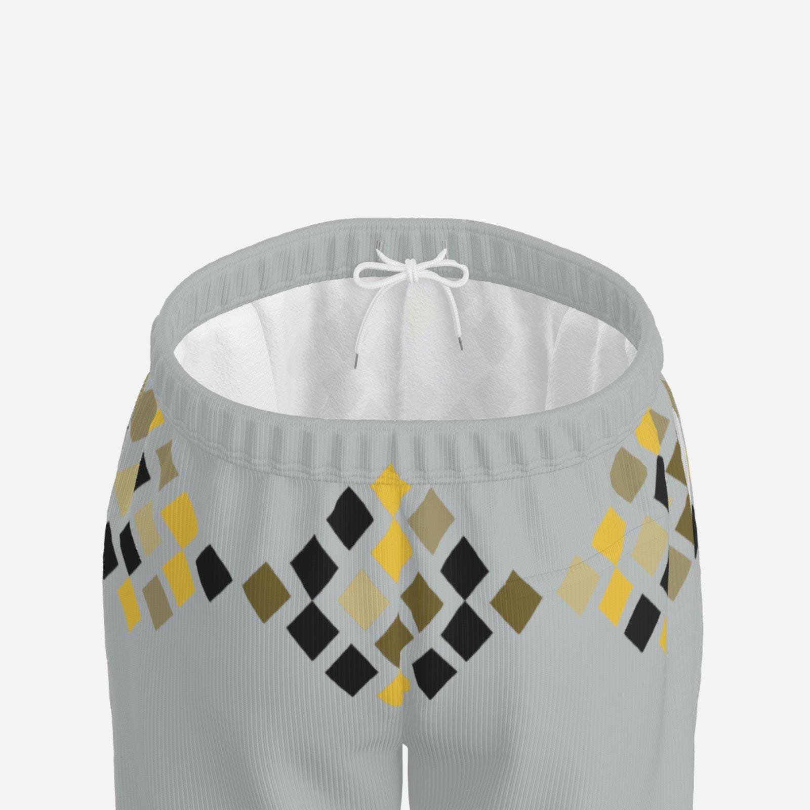 Men's Classic-Fit Pants with One Pocket ZEBELLZ Design: Grey Constallations - Image 7