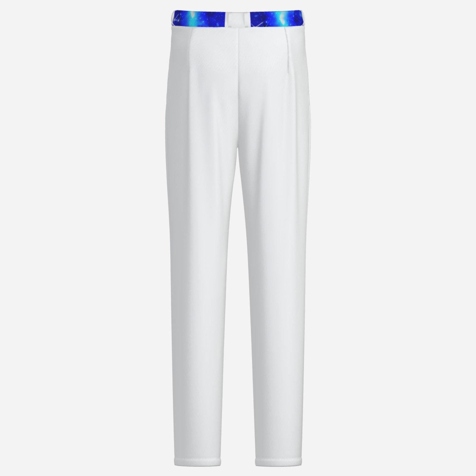 Men's Slim Fit Pants-English Cloth ZEBELLZ Collection: Blue Galaxy 260 GSM - Image 3