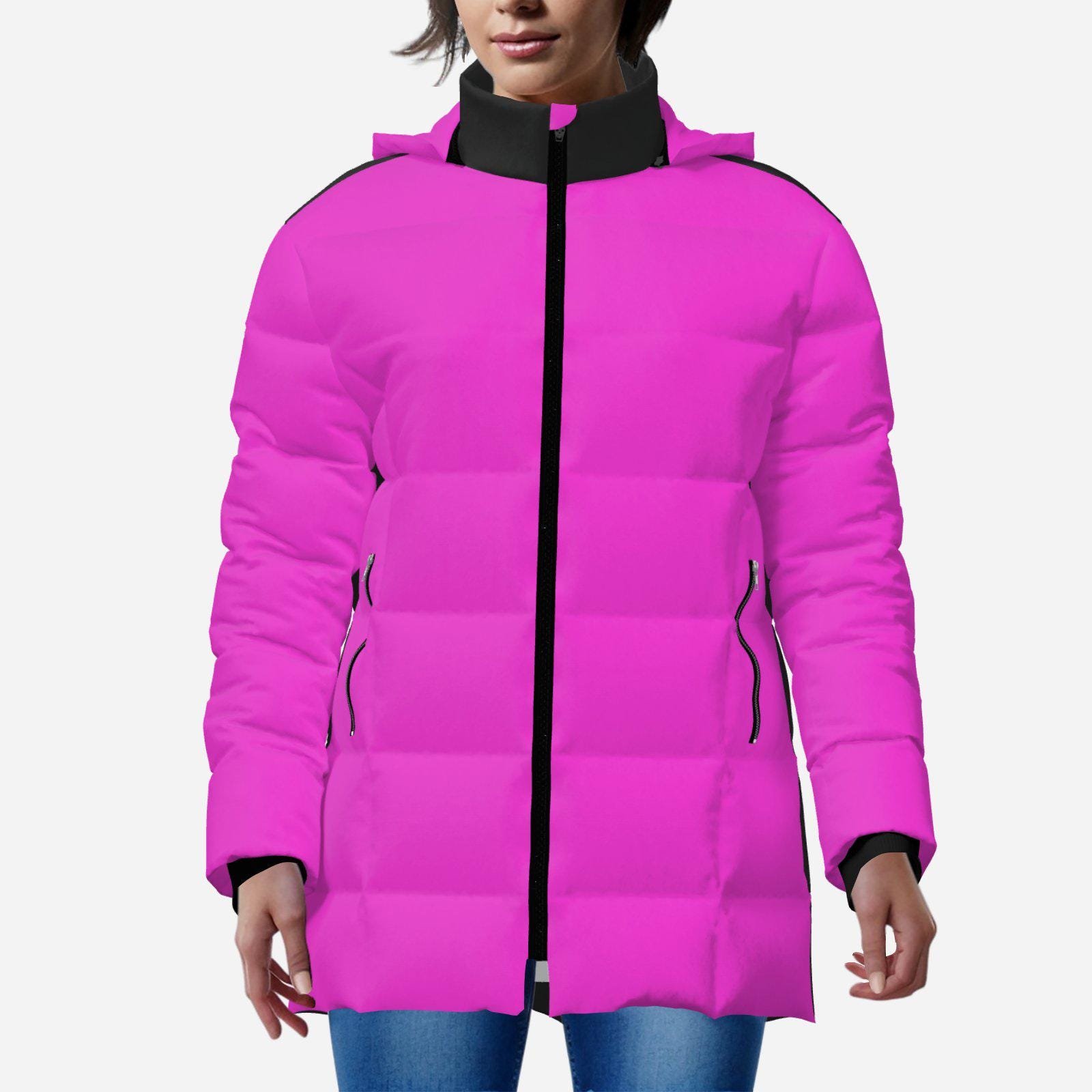 Scorpio Zodiac Puffer Jacket | Afrocentric Art & Black Girl Magic | Authentic Zebellz Art Brand Outerwear - Image 4