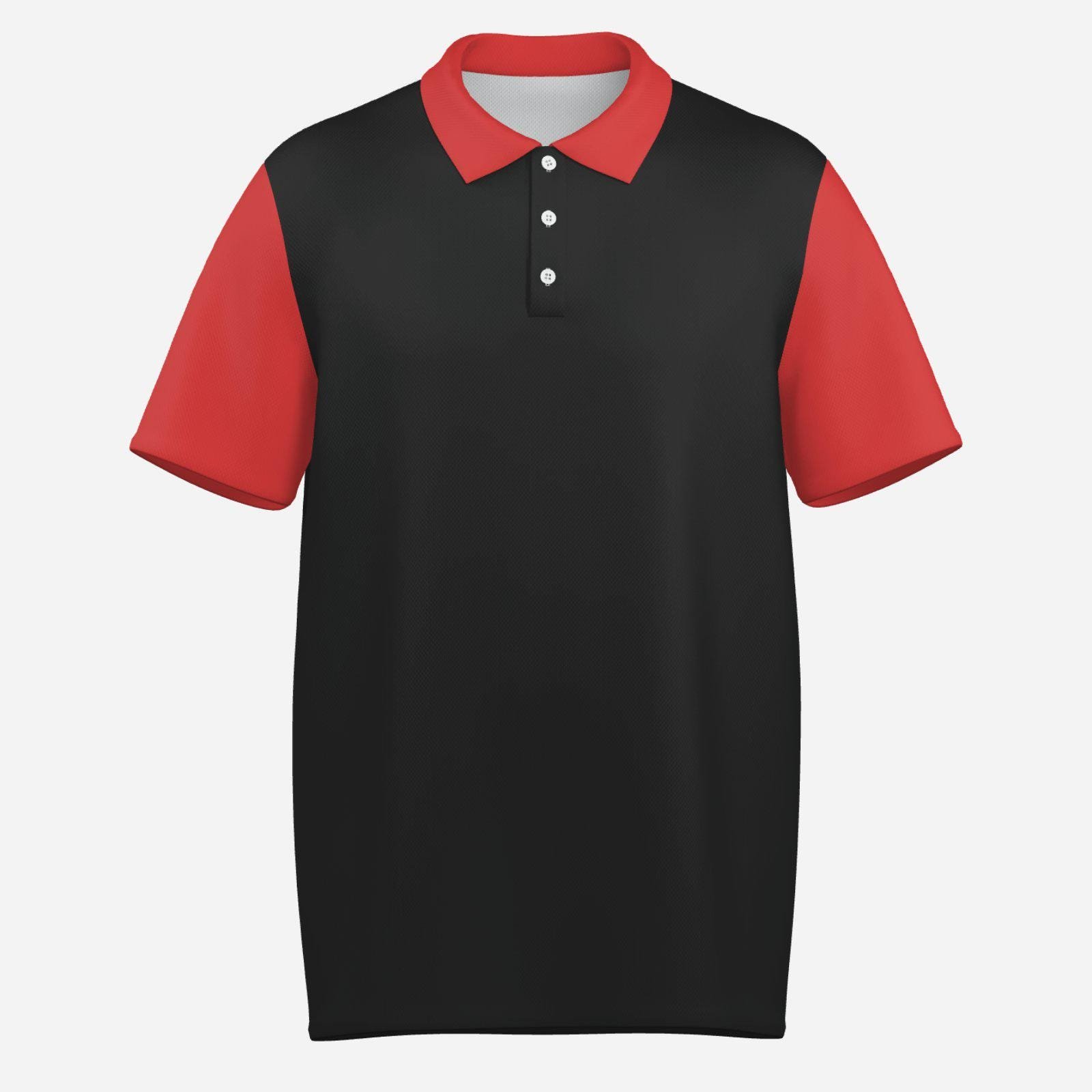 Men's Polo Shirt Soft & Quick Dry ZEBELLZ Design: Black Fire