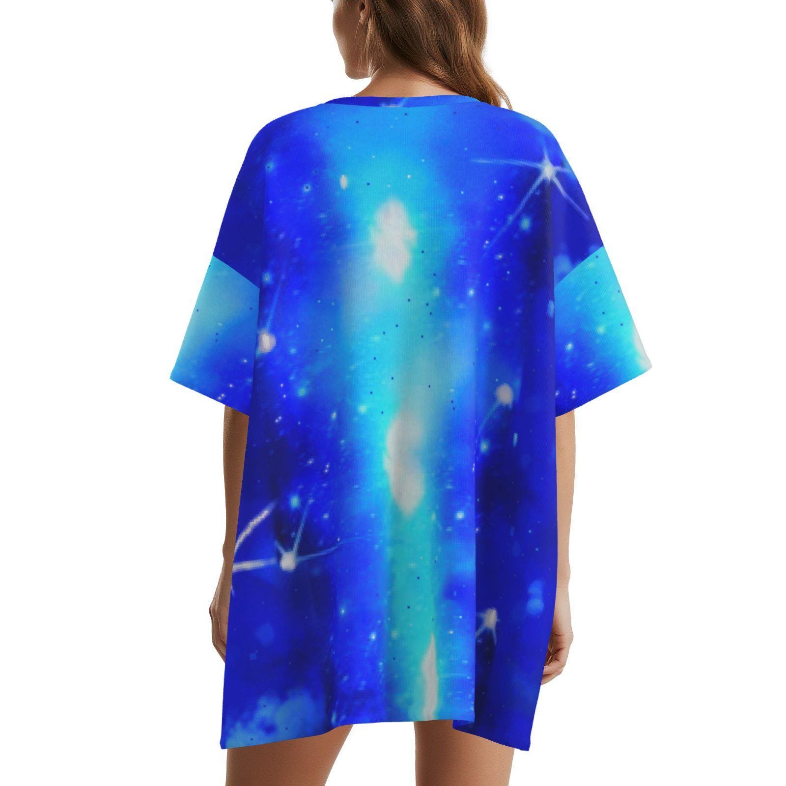 All-Over Print Women's Oversized Sleepshirt Batwing Nightshirt - Image 2
