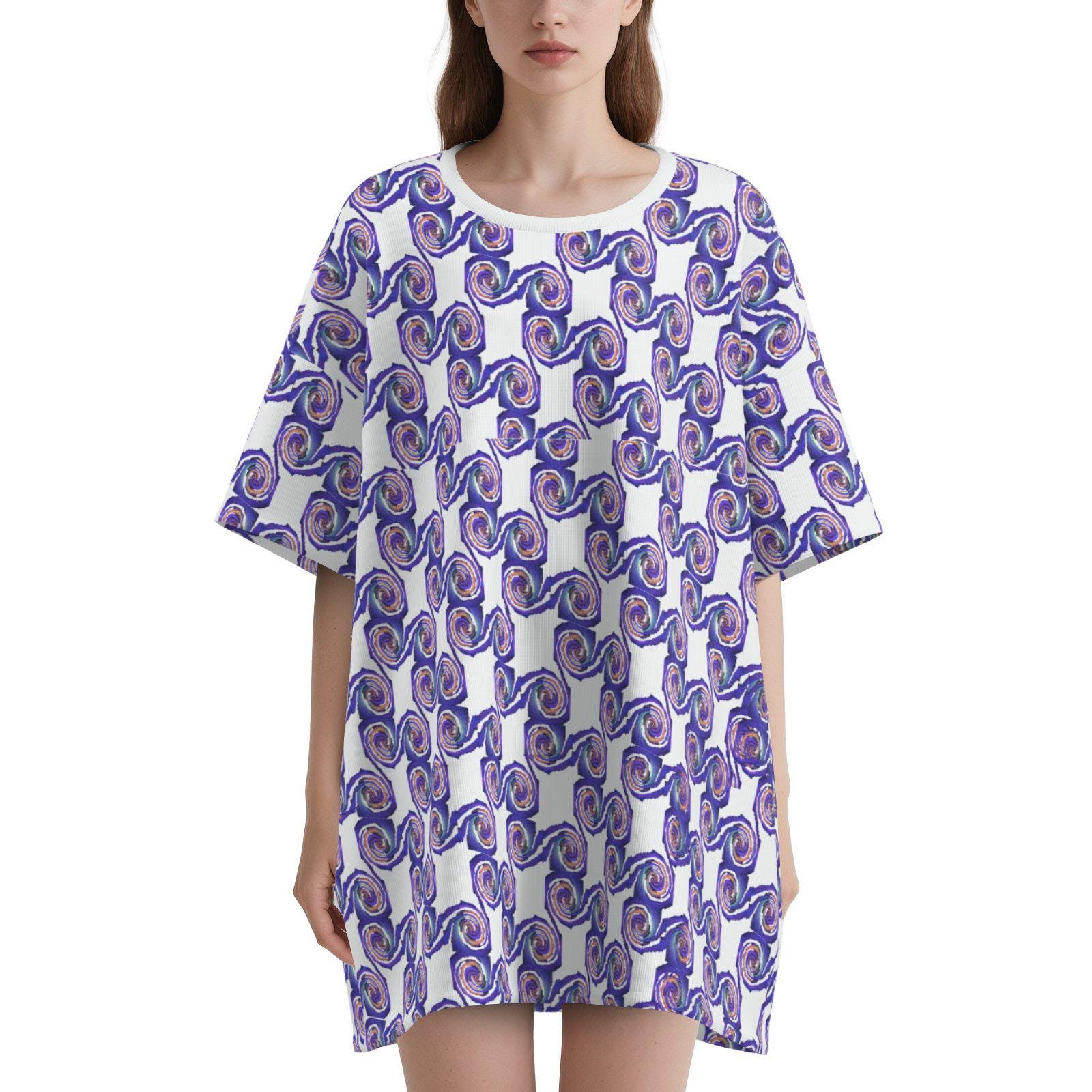 Women's Oversized Sleepshirt Batwing Nightshirt