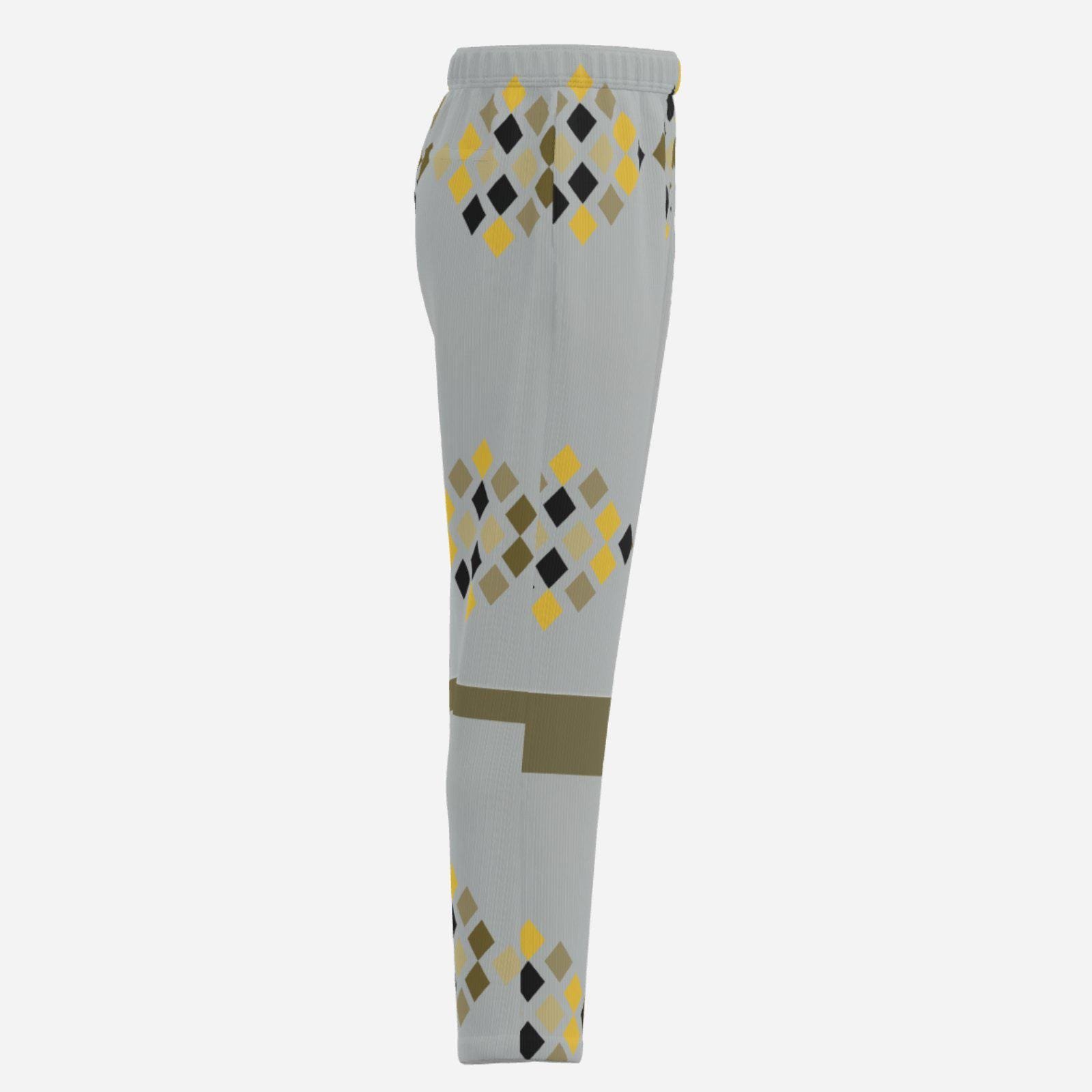 Men's Classic-Fit Pants with One Pocket ZEBELLZ Design: Grey Constallations - Image 6