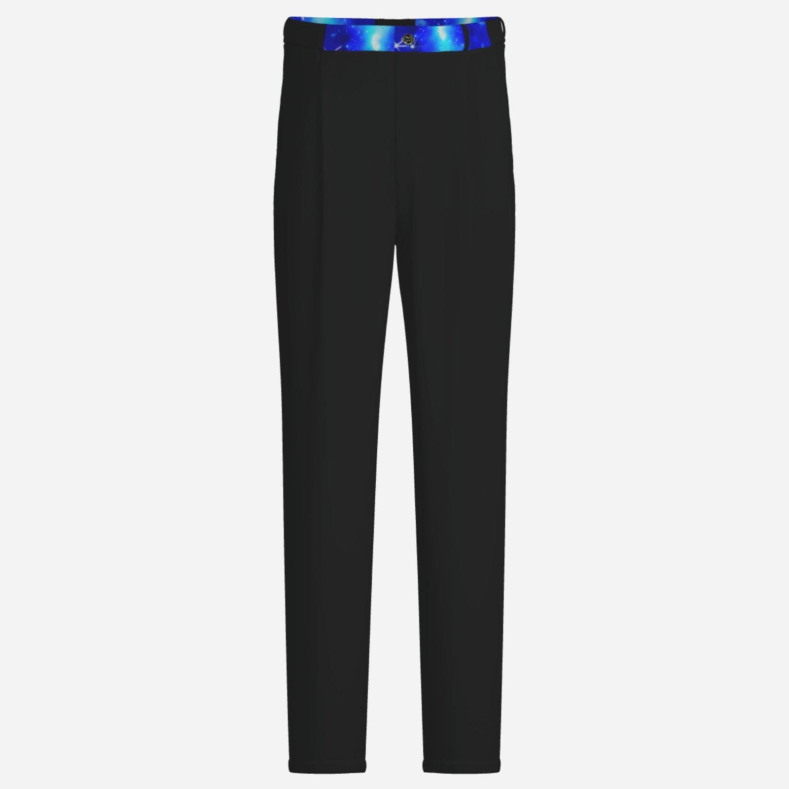 Men's Slim Fit Pants-English Cloth ZEBELLZ Collection: Blue Galaxy 260 GSM
