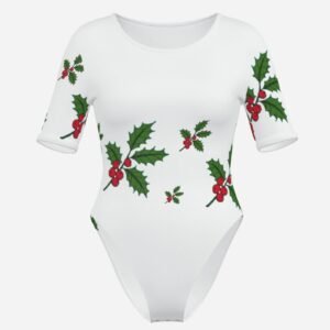 One-Piece Swimsuit-Milk Silk ZEBELLZ Collection: White Holly 180 GSM