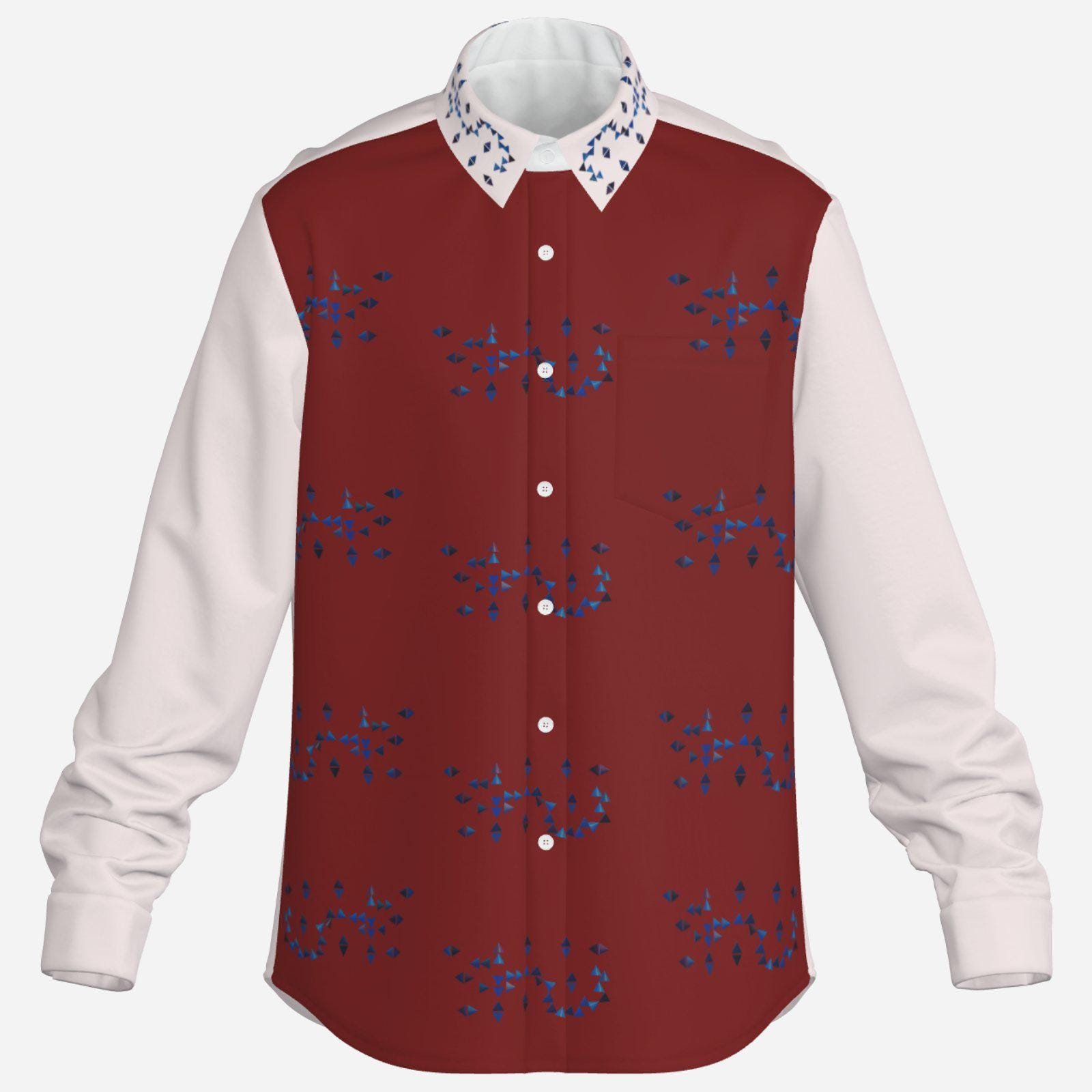 Men's Open Sleeve Fork Placket Shirt-Elastic Cloth ZEBELLZ Design: Scorpius Dance 120 GSM - Image 3