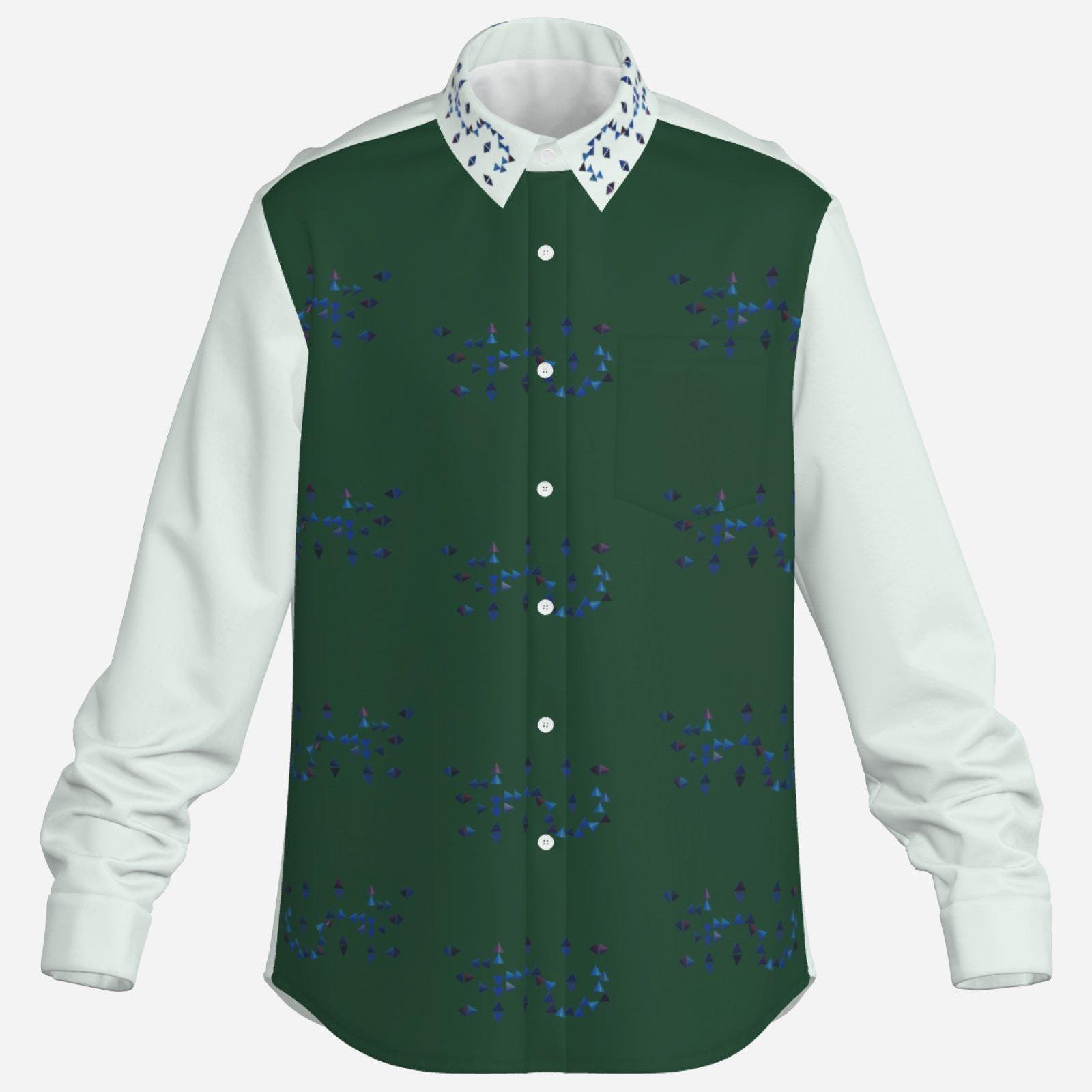 Open Sleeve Fork Placket Shirt-Elastic Cloth ZEBELLZ Design: Scorpius Dance 120 GSM - Image 4