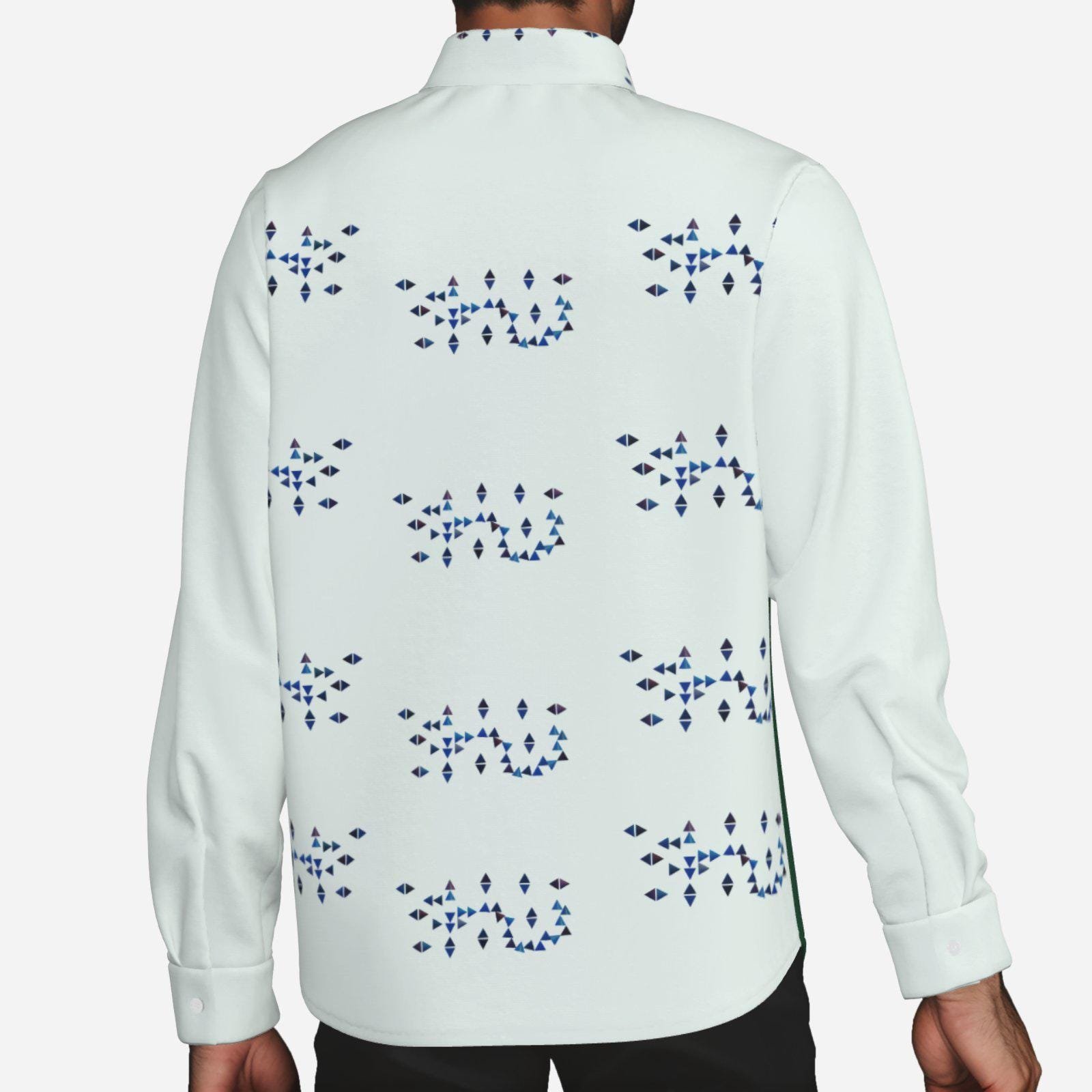 Open Sleeve Fork Placket Shirt-Elastic Cloth ZEBELLZ Design: Scorpius Dance 120 GSM - Image 3