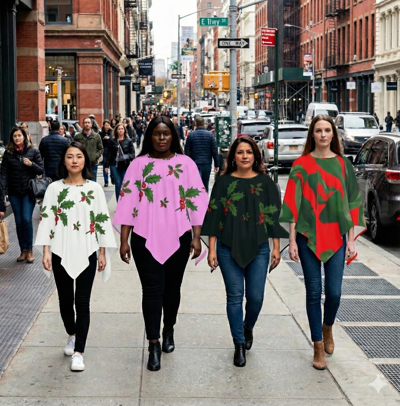 Women's Silk Feeling Open Back Poncho Cape Wrap Shawl 24 ? 20.8 Inches - Image 2