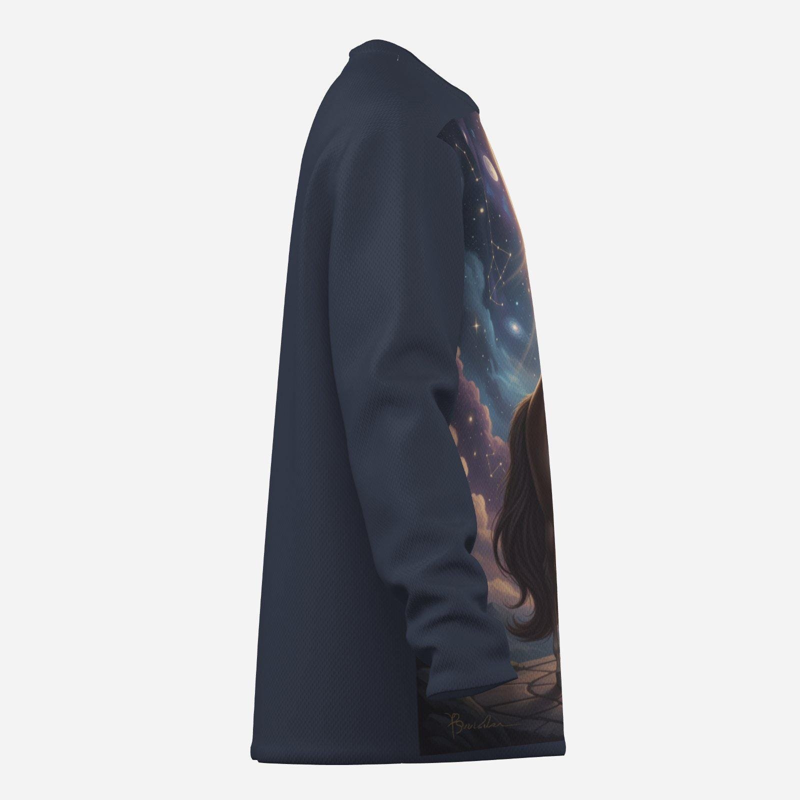 Long Sleeve Shirt-Bird's Eye | Zebellz Collection: African Lady Centar | 160 GSM | Saggiarious Birthday - Image 5