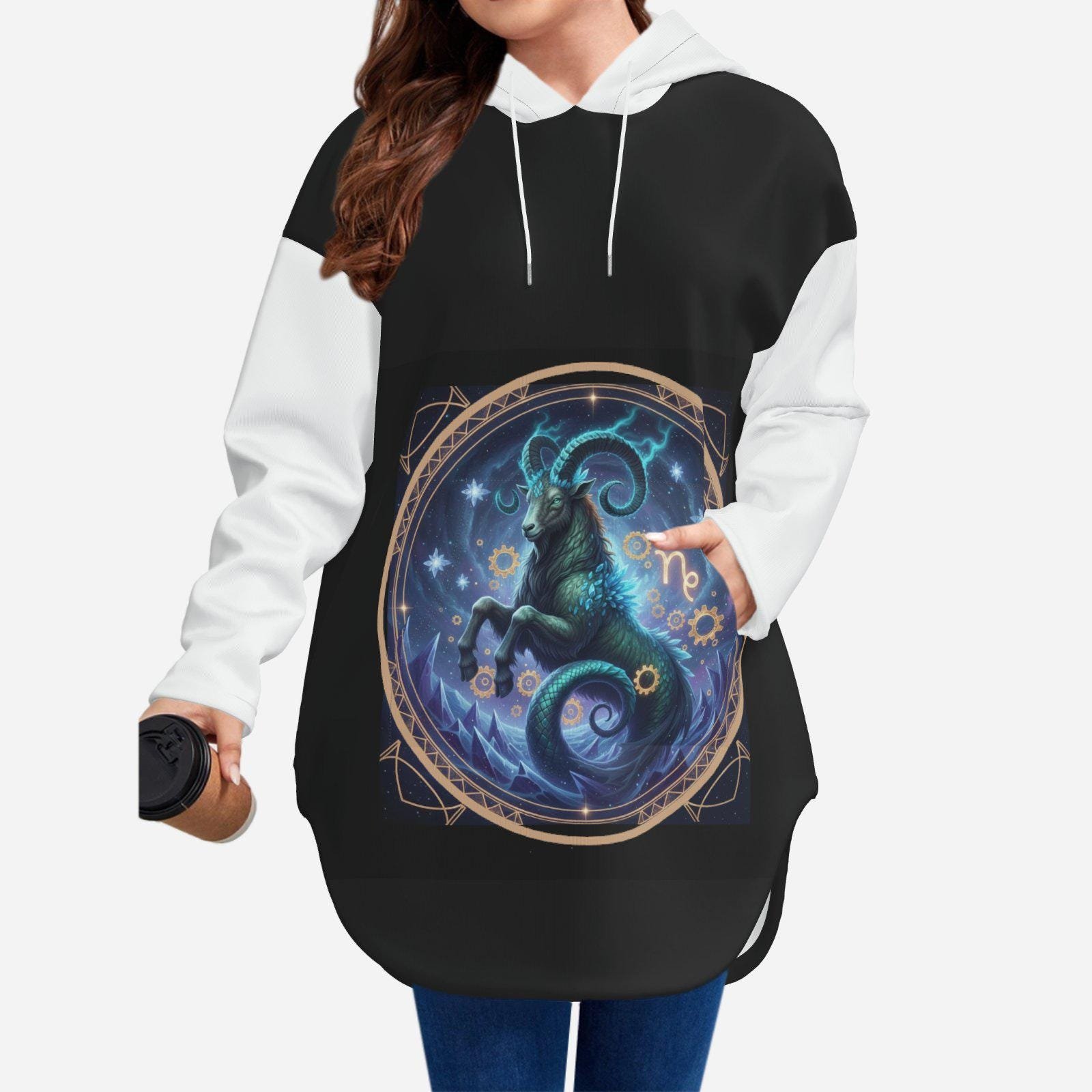 Women's Long Pullover Hoodie-Air Layer 200 GSM - Image 3