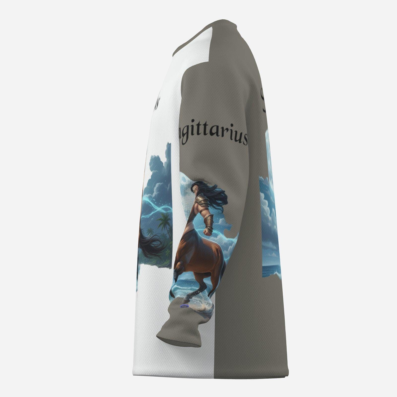 Sagittarius Women's Long Sleeve Shirt | Birdseye Honeycomb Fabric | Zebellz Lady Centaur Collection | Lightweight, Breathable - Image 5