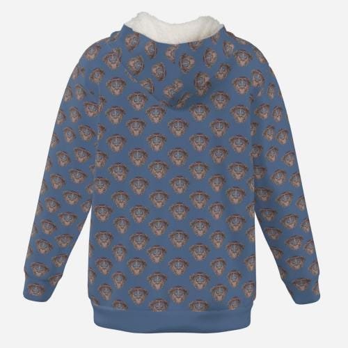 Thicken Fleece Full-Zip Hoodie Zebellz Collection: Zodiac Monkey - Image 8