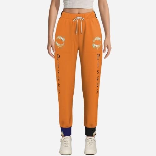 Orange Pisces Joggers