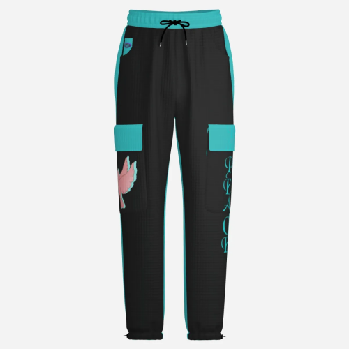 Pullover Hoodie & Lantern Pants SET- ZEBELLZ Aqua Love Birds Collection - Image 7