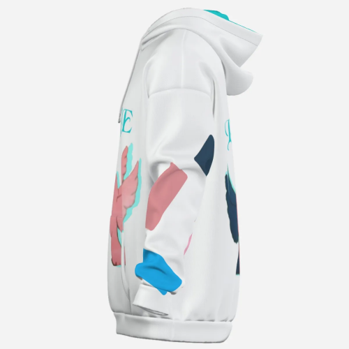 Pullover Hoodie & Lantern Pants SET- ZEBELLZ Black & White Love Birds Collection - Image 8