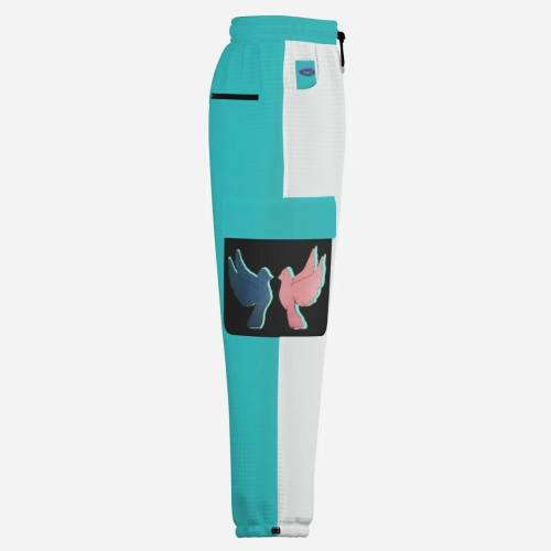 Pullover Hoodie & Lantern Pants SET- ZEBELLZ Black & White Love Birds Collection - Image 7