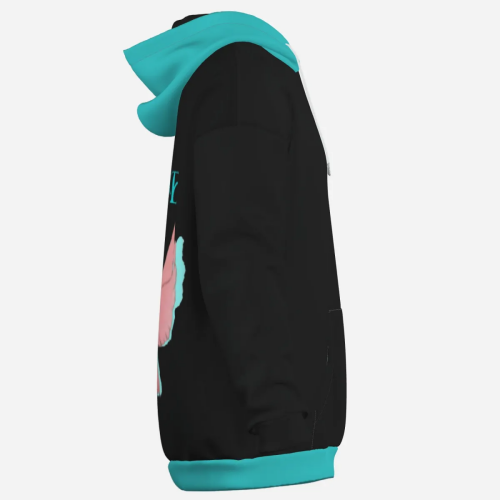 Pullover Hoodie & Lantern Pants SET- ZEBELLZ Aqua Love Birds Collection - Image 11