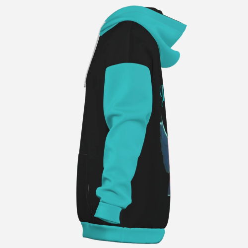 Pullover Hoodie & Lantern Pants SET- ZEBELLZ Aqua Love Birds Collection - Image 5