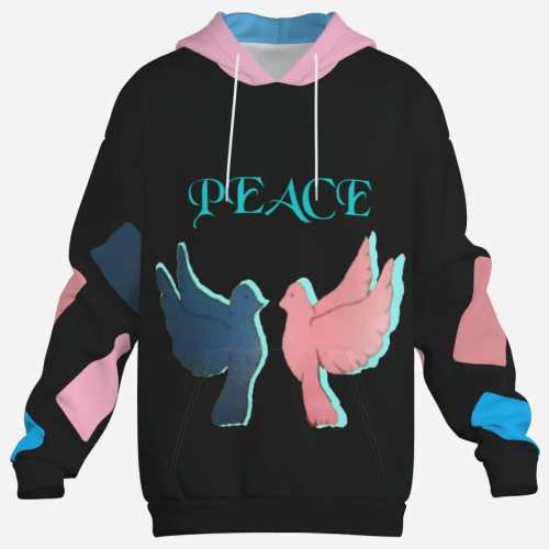 Pullover Hoodie & Lantern Pants SET- ZEBELLZ Pink Love Birds Collection - Image 14