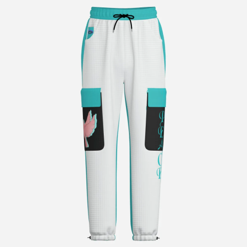 Pullover Hoodie & Lantern Pants SET- ZEBELLZ Black & White Love Birds Collection - Image 4