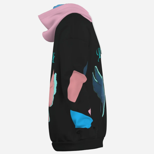 Pullover Hoodie & Lantern Pants SET- ZEBELLZ Pink Love Birds Collection - Image 16