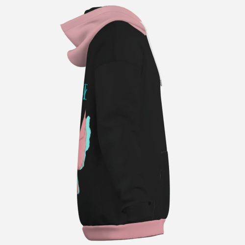 Pullover Hoodie & Lantern Pants SET- ZEBELLZ Pink Love Birds Collection - Image 22