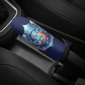 Pisces Zodiac Handbrake Cover | The Trinity Collection Custom Car Interior Accessory