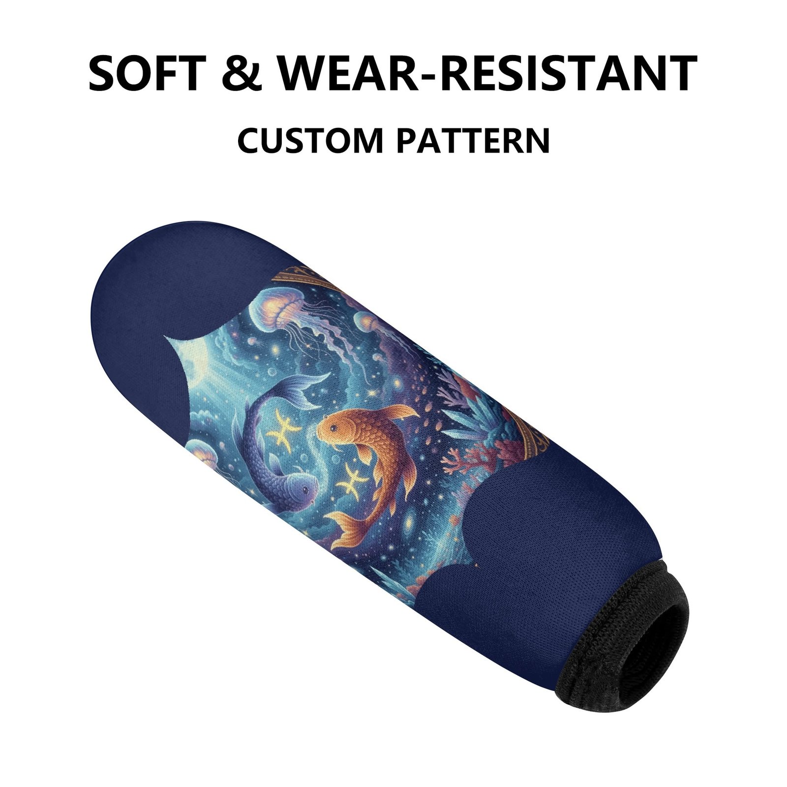 Pisces Zodiac Handbrake Cover | The Trinity Collection Custom Car Interior Accessory - Image 4