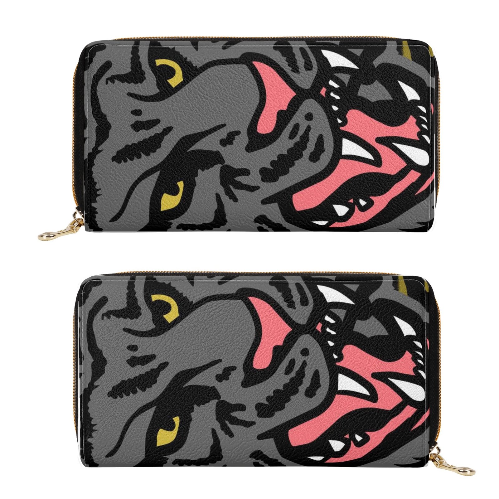 Zipper Wallet - Cheetah Print PU Leather Card Holder & Coin Purse - Image 13