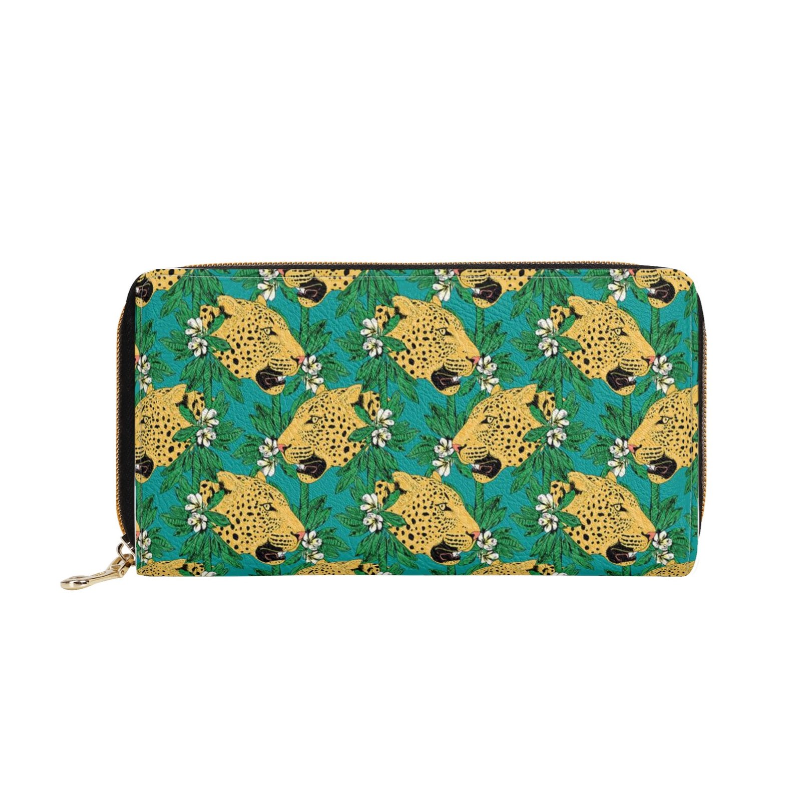 Zipper Wallet - Cheetah Patterns PU Leather Card Holder & Coin Purse - Image 2