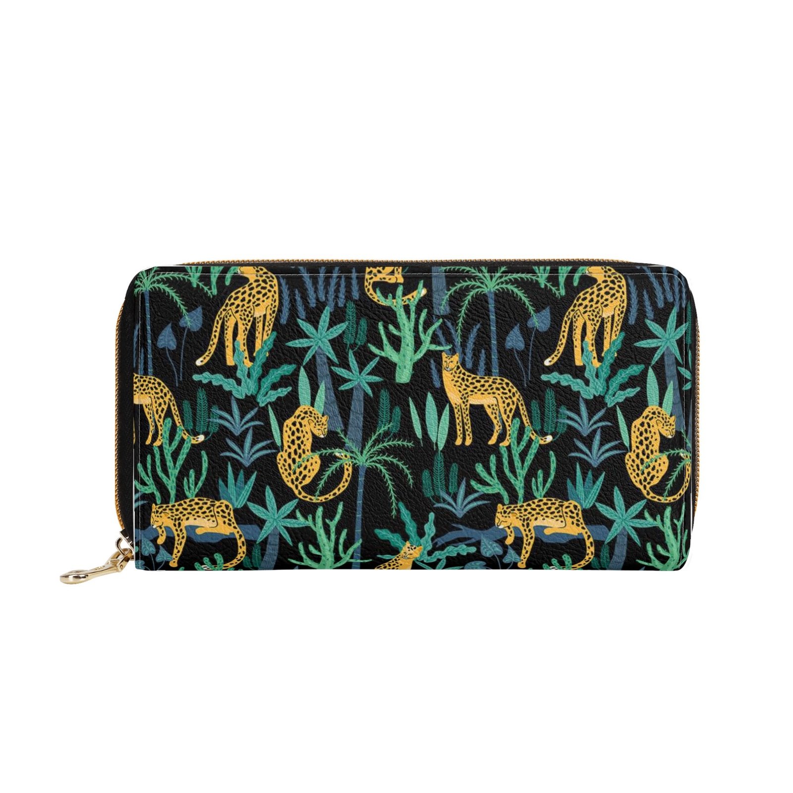Zipper Wallet - Cheetah Patterns PU Leather Card Holder & Coin Purse - Image 6