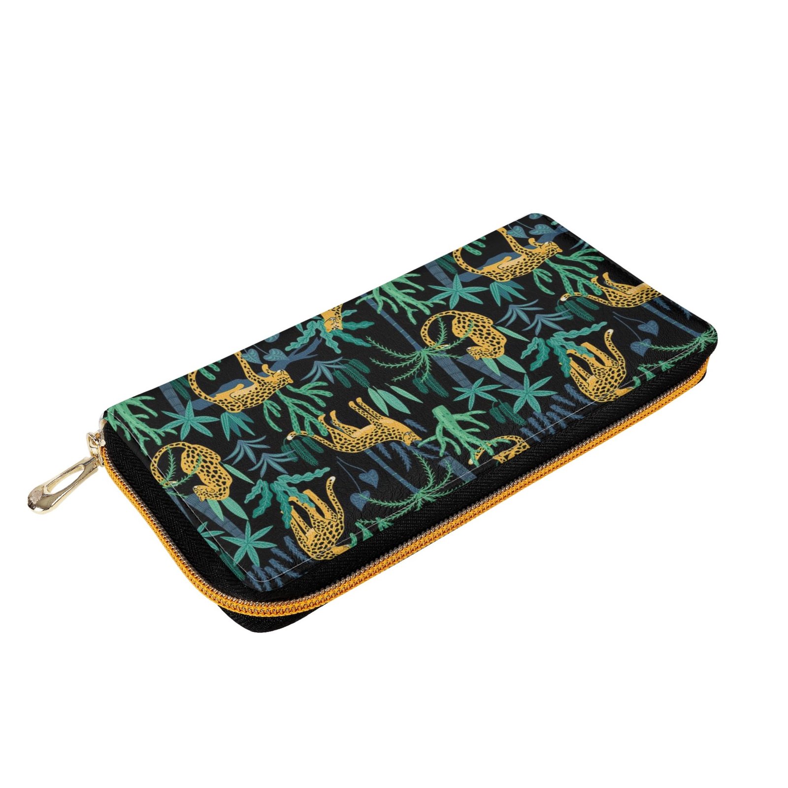 Zipper Wallet - Cheetah Patterns PU Leather Card Holder & Coin Purse - Image 7