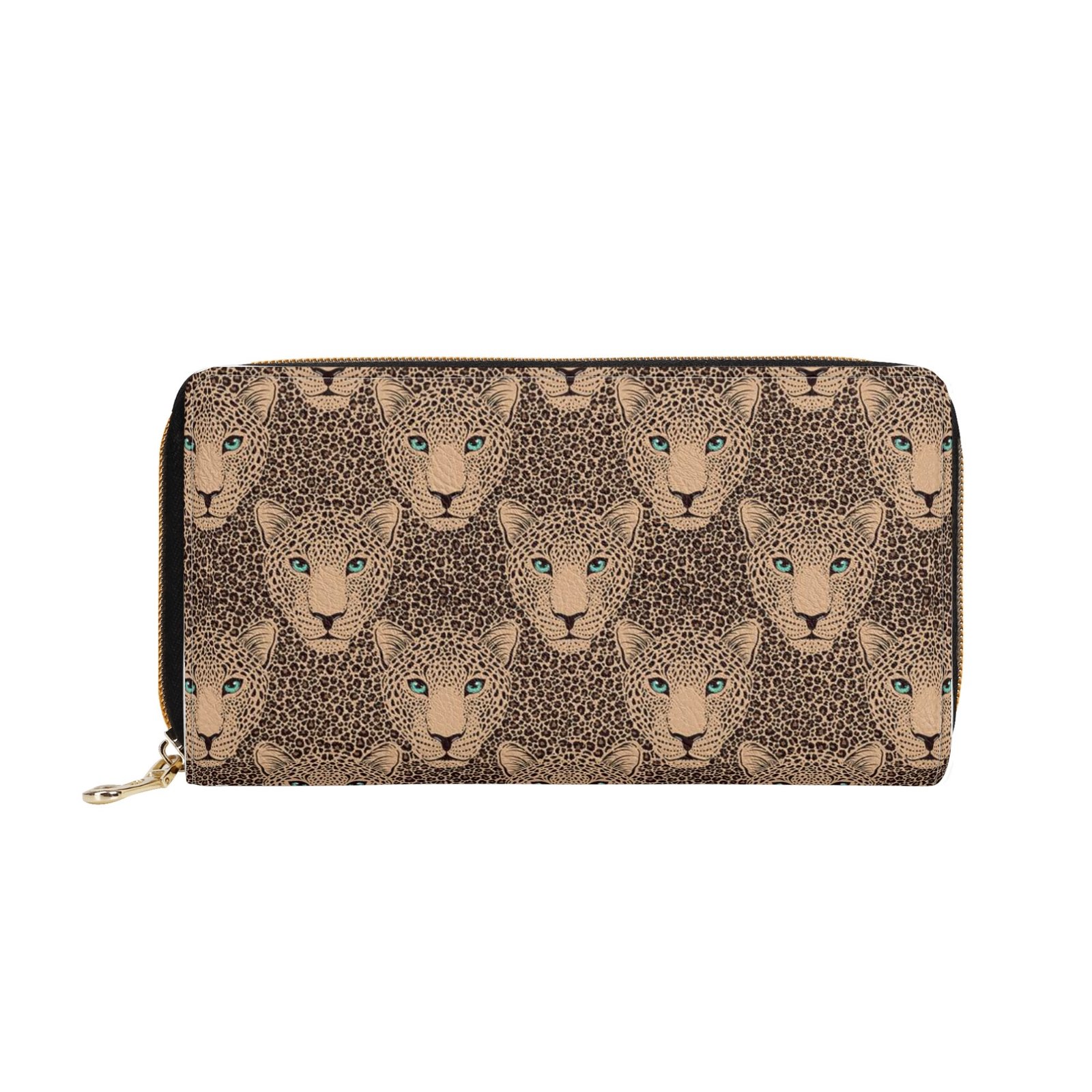Zipper Wallet - Cheetah Patterns PU Leather Card Holder & Coin Purse - Image 10